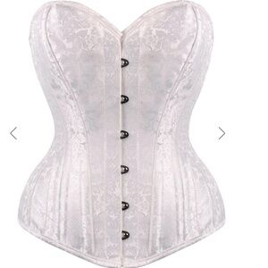 Corset Story 32" White Brocade Expert Waist Training Corset